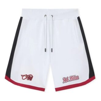 Off-White x c/o AC Milan Arrow Tech Shorts “White Red”