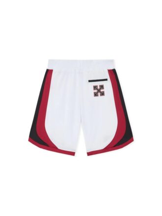 Off-White x c/o AC Milan Arrow Tech Shorts “White Red”