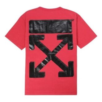 Off-White x Champion MENS Virgil Abloh Champion Tee Red Off-White x Champion MENS Virgil Abloh Champion Tee Red