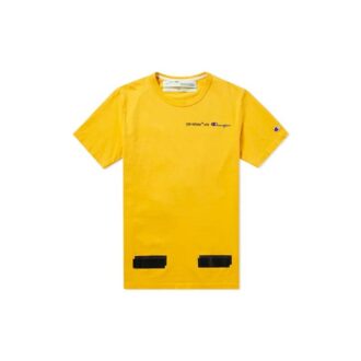 Off-White x Champion MENS Virgil Abloh Champion Tee Yellow Off-White x Champion MENS Virgil Abloh Champion Tee Yellow