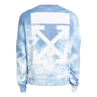 Off-White x END.CHEMICAL WASH Slim Back Arrow Tie Dye Round Neck Blue Off-White x END.CHEMICAL WASH Slim Back Arrow Tie Dye Round Neck Blue