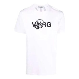 Off-White x Katsu Crossover Printing Pullover Short Sleeve Loose Fit White Off-White x Katsu Crossover Printing Pullover Short Sleeve Loose Fit White