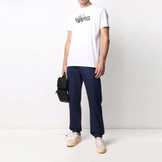 Off-White x Katsu Crossover Printing Pullover Short Sleeve Loose Fit White Off-White x Katsu Crossover Printing Pullover Short Sleeve Loose Fit White