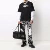 Off-White x Katsu Crossover SS21 Alphabet Printing Long Sleeves Ordinary Version Black