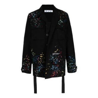 Off-White X Marais Splatter Field jacket “Black”
