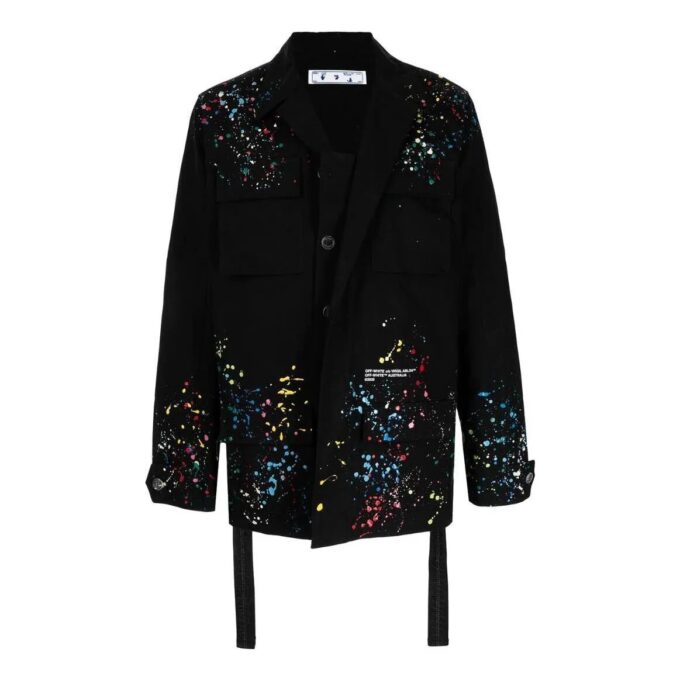 Off-White X Marais Splatter Field jacket “Black”