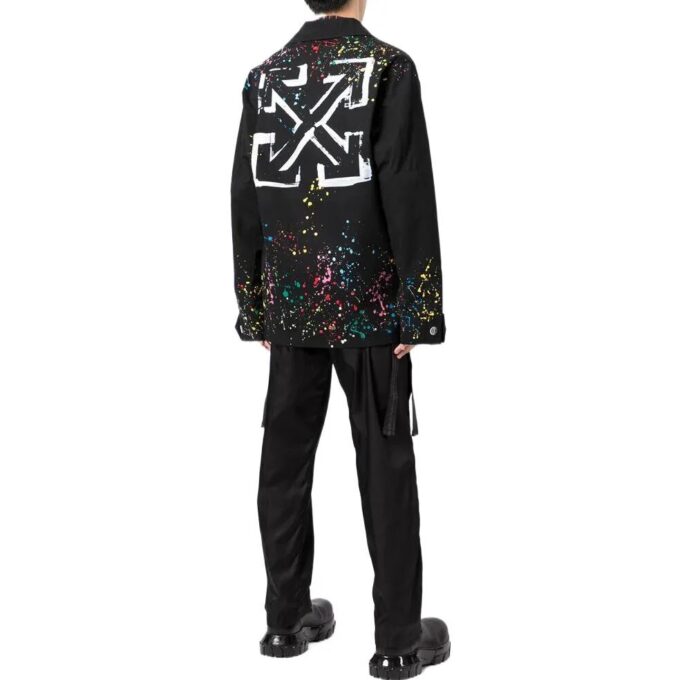 Off-White X Marais Splatter Field jacket “Black”