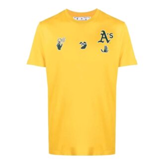 Off-White x MBL Oakland Athletics LogoT Off-White x MBL Oakland Athletics LogoT