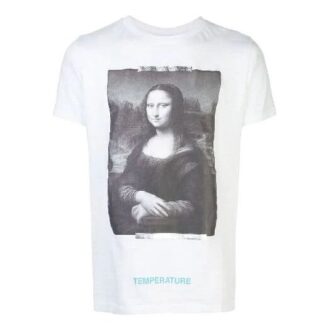 Off-White x MCA Crossover Mona Lisa Printing Round Neck Pullover Short Sleeve Slim Fit Version White Off-White x MCA Crossover Mona Lisa Printing Round Neck Pullover Short Sleeve Slim Fit Version White