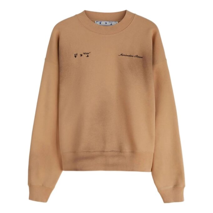 Off-White x Mercedes-Benz Weave Knit Pullover “Autumn Beige”