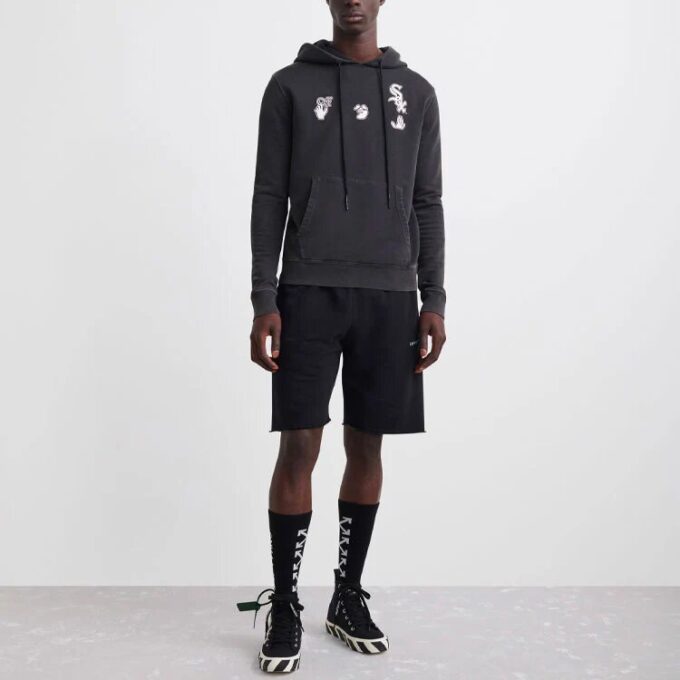 Off-White x MLB x New Era Tripartite Crossover Hoodie “Dark Grey”