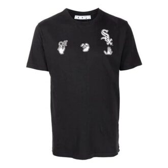Off-White x New Era x MLB Crossover SS22 Logo Printing Short Sleeve Ordinary Version Black Off-White x New Era x MLB Crossover SS22 Logo Printing Short Sleeve Ordinary Version Black