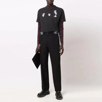 Off-White x New Era x MLB Crossover SS22 Logo Printing Short Sleeve Ordinary Version Black Off-White x New Era x MLB Crossover SS22 Logo Printing Short Sleeve Ordinary Version Black