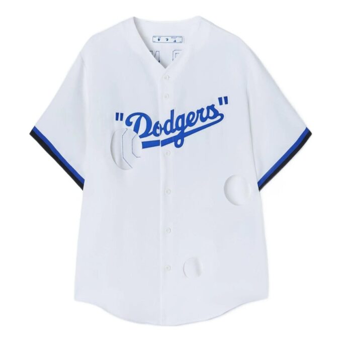 Off-White x New Era x MLB Tripartite Crossover T-Shirt “White Blue”