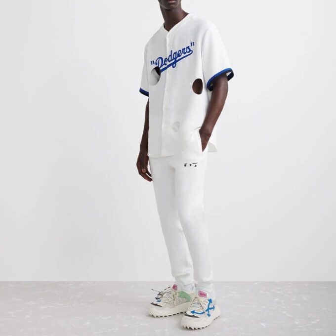 Off-White x New Era x MLB Tripartite Crossover T-Shirt “White Blue”