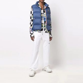 Off-White x Nike Crossover Solid Color Small Logo Printing Straight-Leg Casual Pants/Trousers White