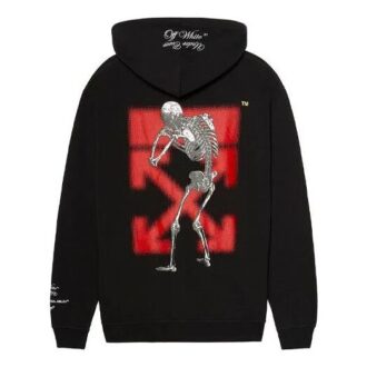 Off-White x UNDERCOVER Crossover Skeleton Printing hooded Long Sleeves Black Off-White x UNDERCOVER Crossover Skeleton Printing hooded Long Sleeves Black