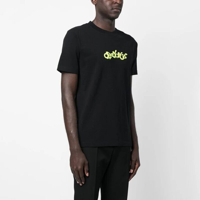 Opposite Arrow Slim Short-Sleeve Tee “Black/Lime”