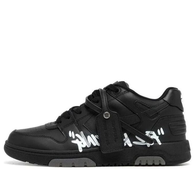 Out Of Office For Walking Low-Tops “Black White”