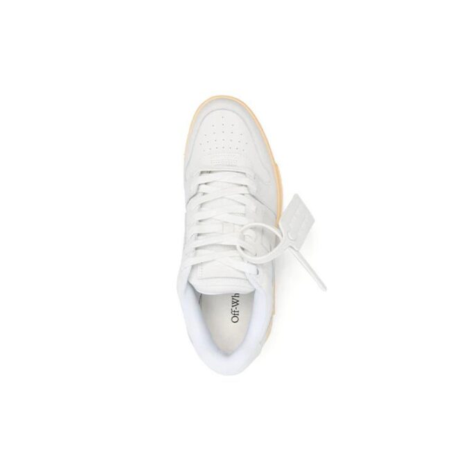 Out Of Office Lace-Up Sneakers “White Yellow”