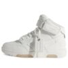 Out Of Office Leather HighTop Sneaker “White”