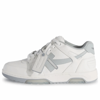 Out Of Office Leather Sneakers “Grey White”