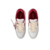 Out Of Office Leather Sneakers “Grey White Red”