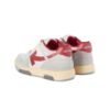 Out Of Office Leather Sneakers “Grey White Red”