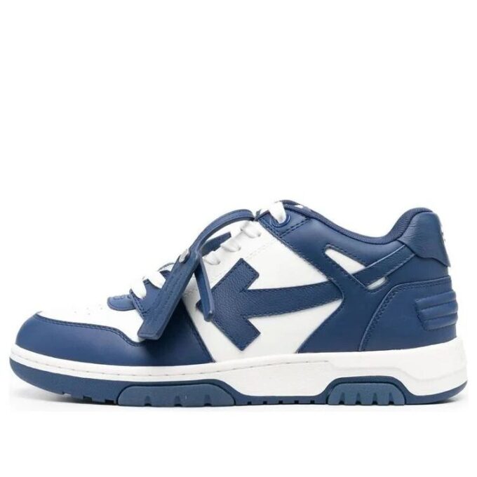 Out Of Office Leather Sneakers “Navy White”