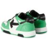Out Of Office Leather Sneakers “Neon Green Black White”