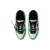 Out Of Office Leather Sneakers “Neon Green Black White”
