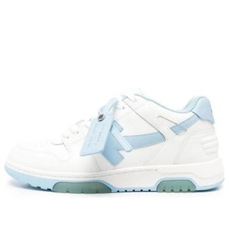 Out Of Office Leather Sneakers “White Blue”