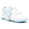 Out Of Office Leather Sneakers “White Blue”