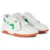 Out Of Office Leather Sneakers “White Bright Green Rrick Red”