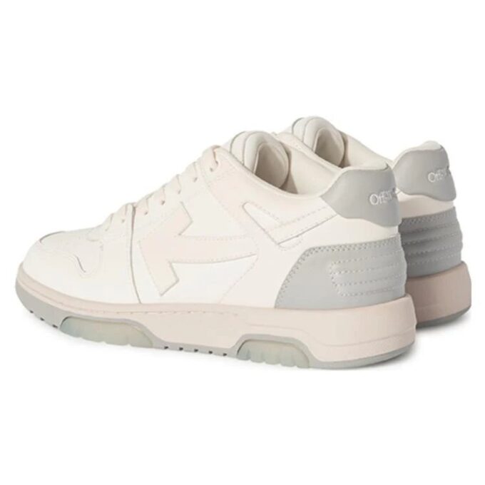 Out Of Office Leather Sneakers “White Grey”