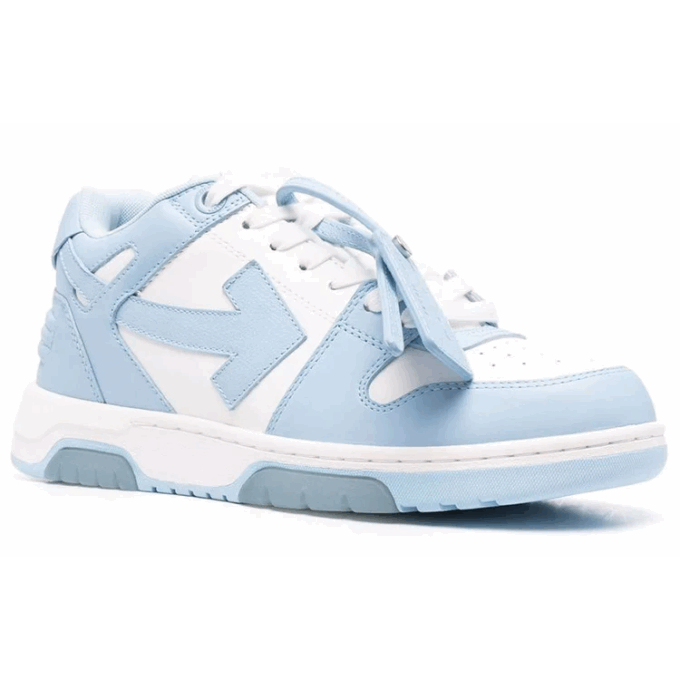 Out Of Office Low Calf Leather “White Blue”
