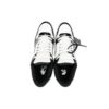 Out Of Office Low-Top Patent Sneaker “Black White”