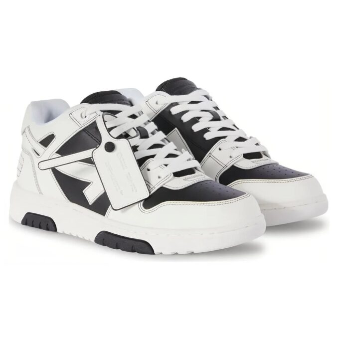 Out Of Office OOO Low Tops “Black White”