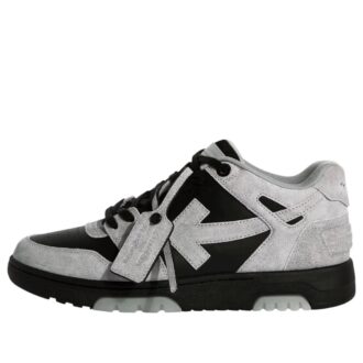 Out Of Office “OOO” Low Tops “Light Grey Black Suede”
