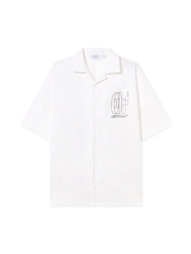 Outline Double Arrow Bowling Shirt Outline Double Arrow Bowling Shirt