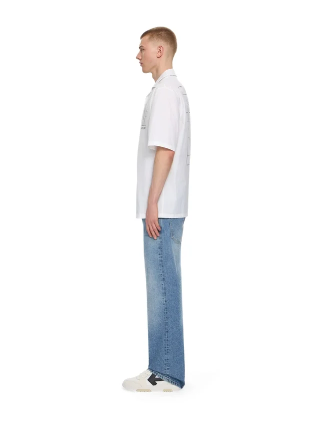 Outline Double Arrow Bowling Shirt Outline Double Arrow Bowling Shirt