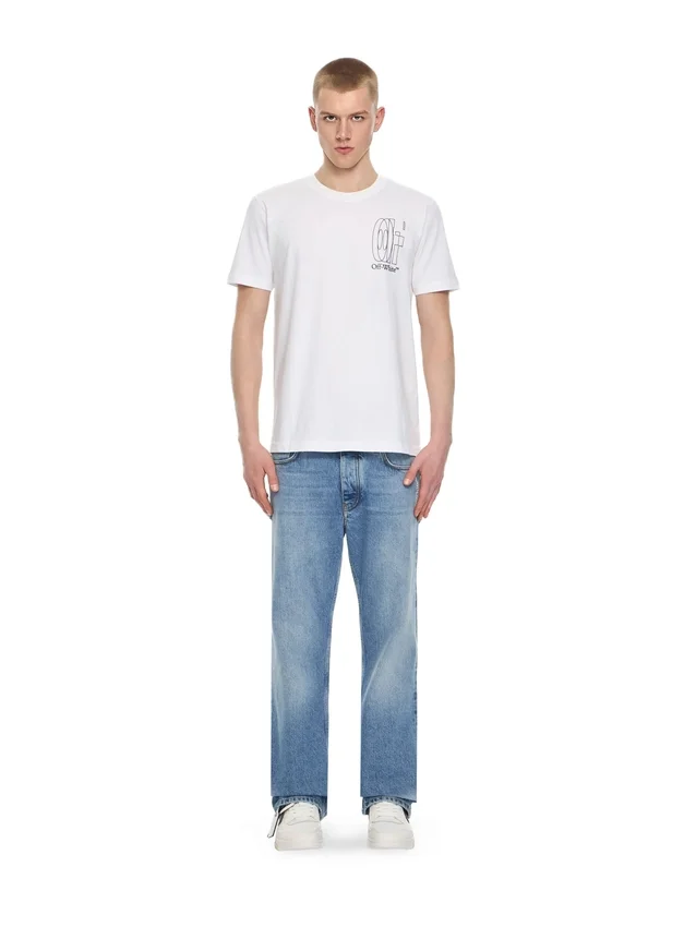 Outline Double Arrow Slim T-shirt Outline Double Arrow Slim T-shirt