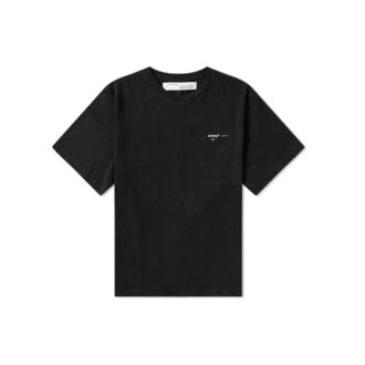 Oversize Painting Arrow Printing Cotton Round Neck Short Sleeve Loose Fit Black