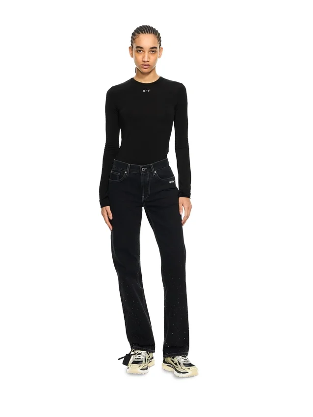 OW X Swarovski Second Skin Crewneck OW X Swarovski Second Skin Crewneck