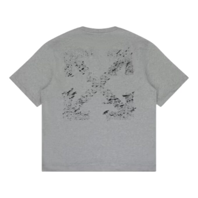 Paint Splatter Arrow Diag Fit T-Shirt “Heather Grey”