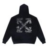 Paint Splatter Arrow Diag French Terry Hoodie “Black”