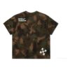 Paintbrush Short-Sleeve Camouflage Oversize Round Neck