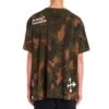 Paintbrush Short-Sleeve Camouflage Oversize Round Neck
