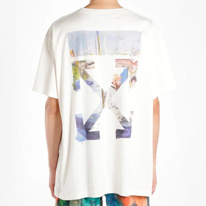 c/o virgil abloh men’ s colored arrows short sleeve oversize tee