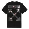 Painting Arrow Printing Short Sleeve Black